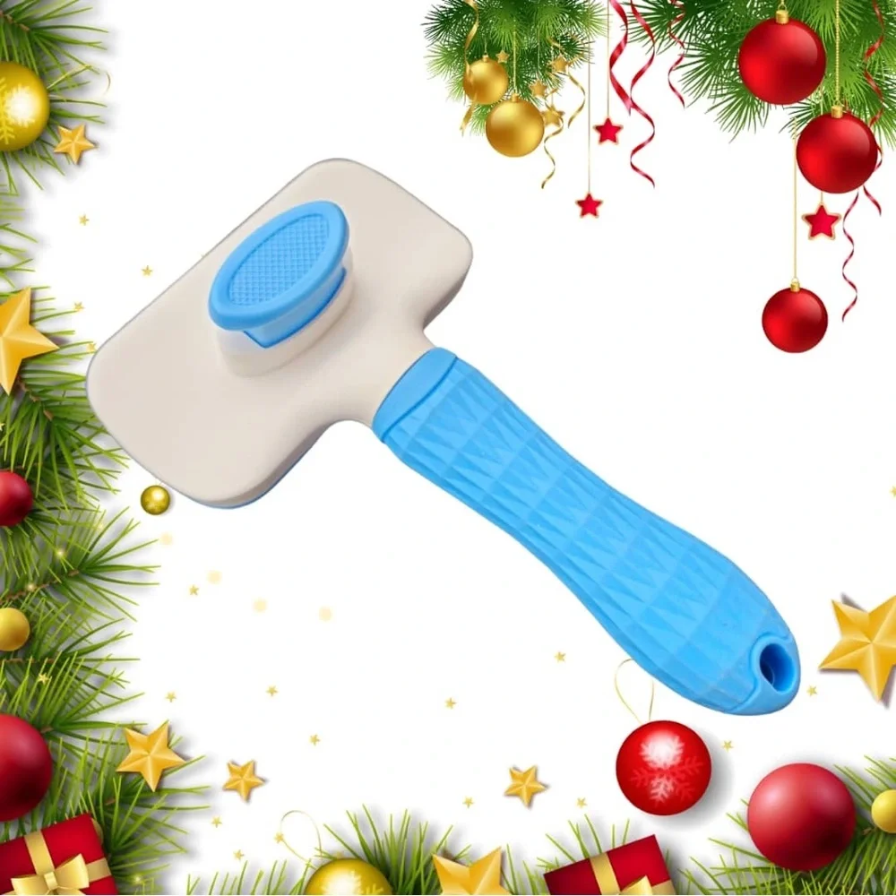 Blue Grooming Brush for cat